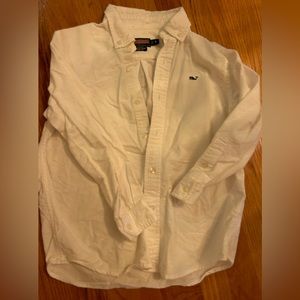 White cotton vv shirt size 6